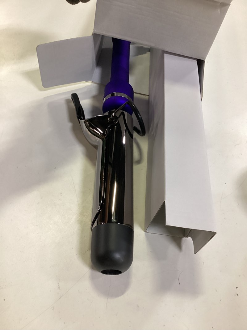 Condition photo showing Good Condition for ion titanium pro curling iron, 11/2 inch, heats up to 450°f, maximum curl retention, dual voltage 1 1/2 inch