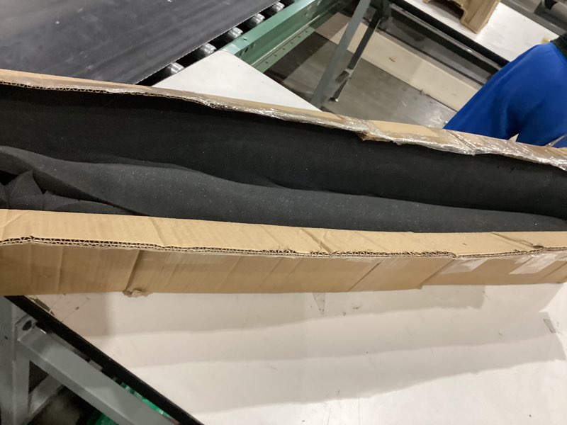 Condition photo showing As Is for pyle acoustic isolation absorber shield sound wall panel studio foam and dampening wedge with height adjustable stand, black