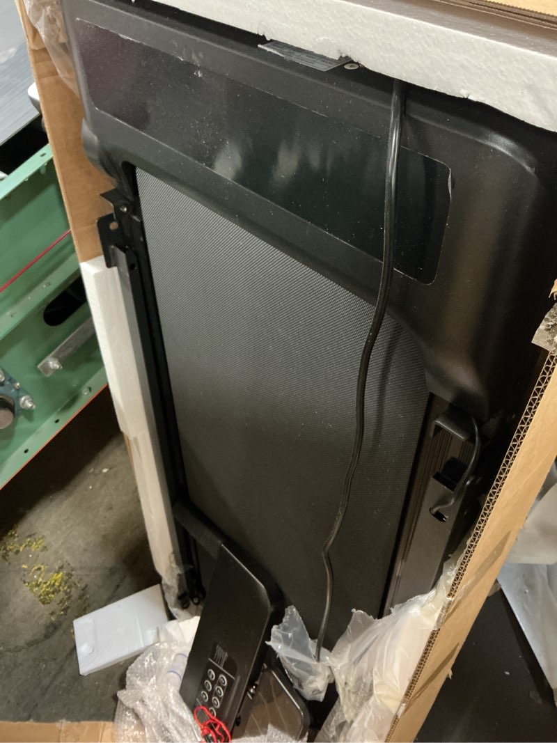 Condition photo showing As Is for Walking Pad Treadmill with Handle Bar, Compact Portable Treadmills for Home Small, Electric Walking Pads with Handles, 3.5HP Quiet and LED Display, 400 LBS Capacity