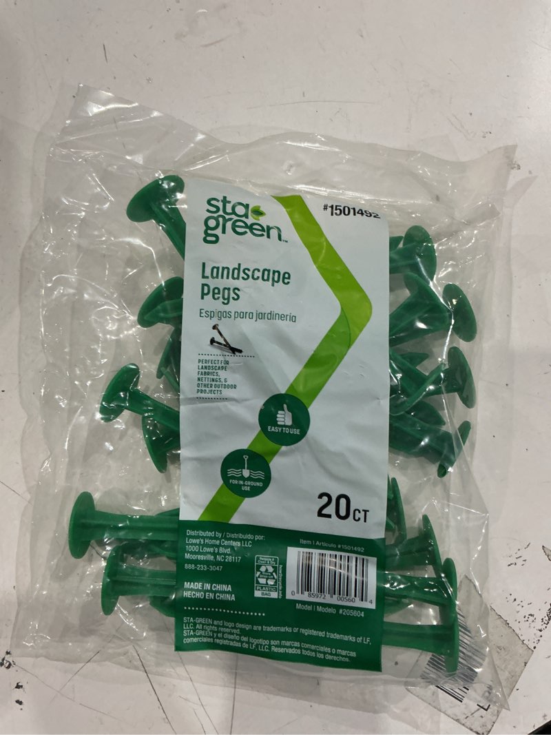 Condition photo showing New/Like New for sta-green 20-pack 4.5-in plastic anchor landscape stake