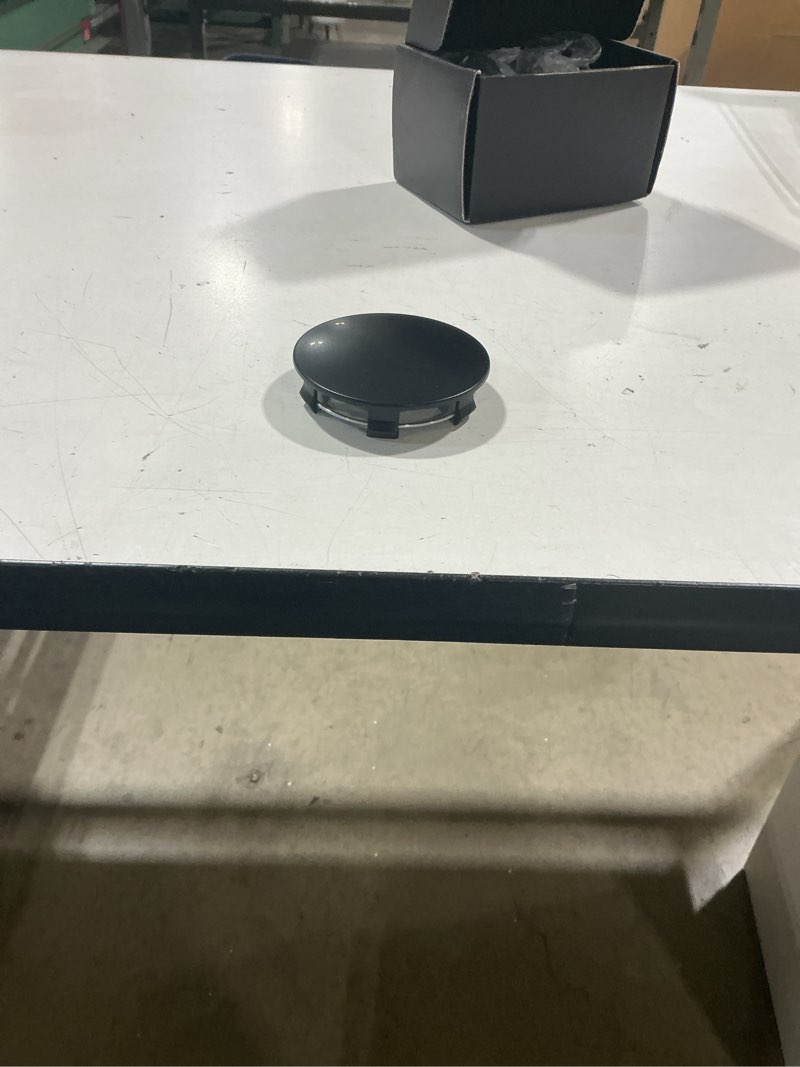 Condition photo showing Good Condition for kitspro 3.25inch 83mm wheel center caps, pack of 4 (matte black, outer 83mm, inner 75mm) outer 83mm , inner 75mm matte black