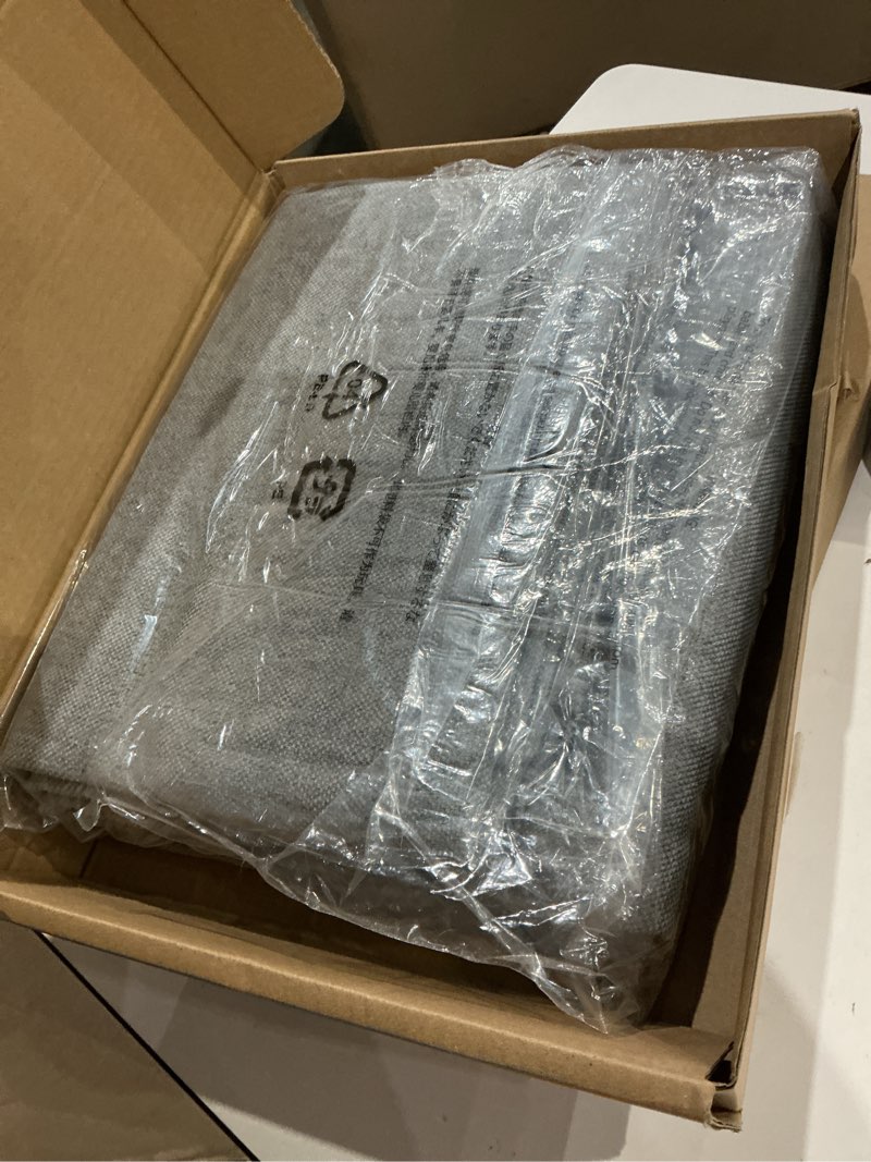 Condition photo showing Good Condition for Amazon Basics Chenille Room Darkening Curtains, Light Filtering Window Drapes for Bedroom and Living Room, 2-Panel Set with Grommets, 52" W × 84" L, Grey Diamond Grey Diamond 52"W x 84"L (Pack of 2)