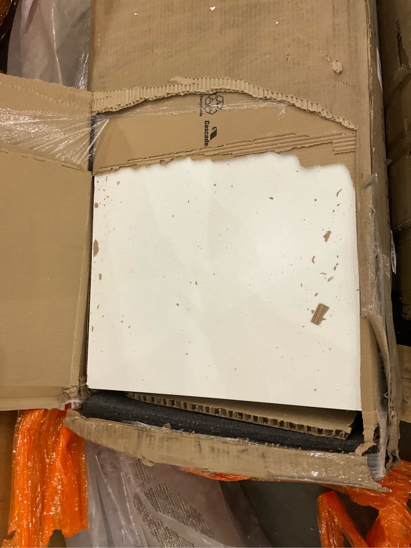 Condition photo showing As Is for South Shore Farnel 4-Door Storage Cabinet-Pure White, Tall Tall with 4 doors Farmhouse