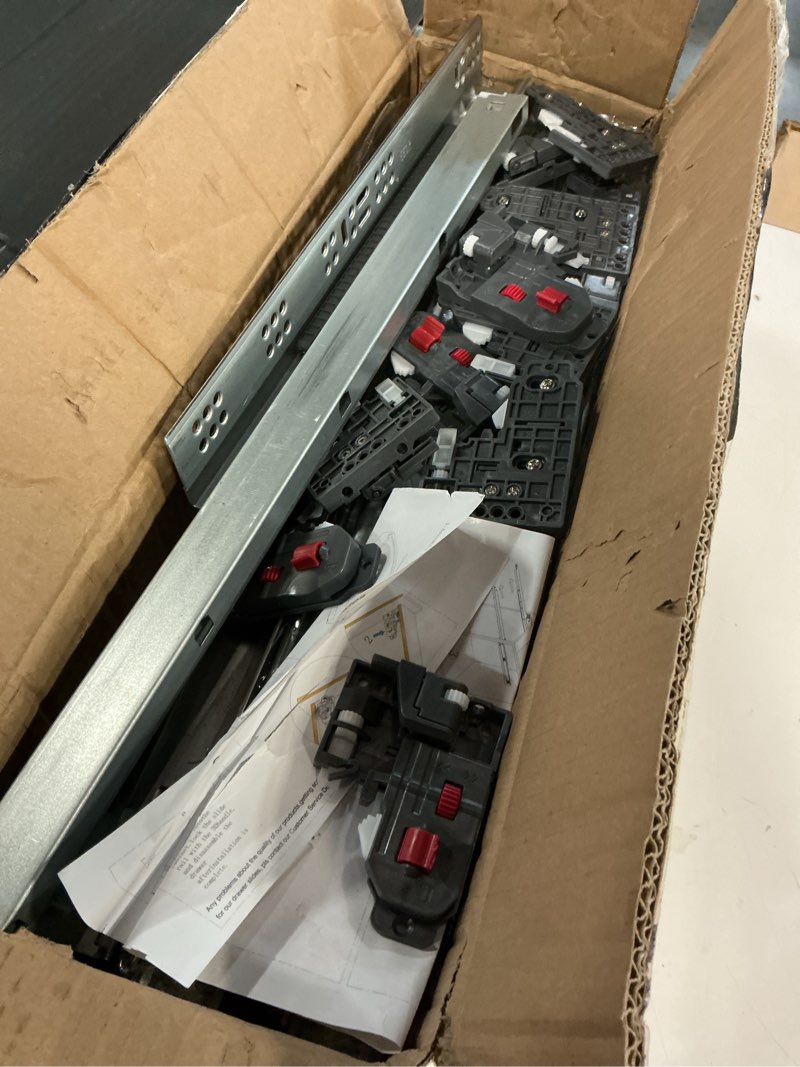 Condition photo showing Good Condition for 6 Pair 22 Inch (550mm) Soft Close Undermount Drawer Slides,100LB Load Capacity Full Extension Concealed Bottom Mount Drawer Glides Rails with 3D Locking Device 6 22 Inch