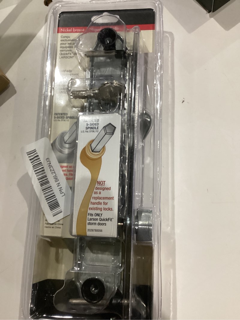 Condition photo showing Good Condition for Larson QuickFit Curved Brushed Nickel Handle