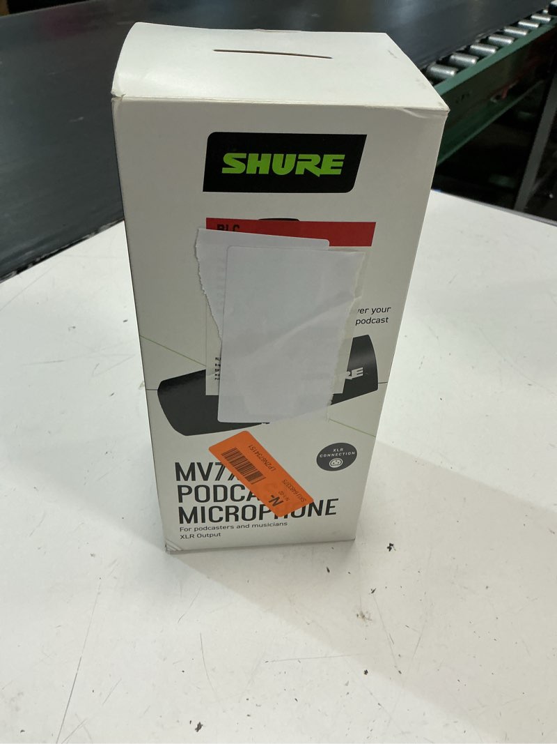 Condition photo showing Good Condition for shure mv7x xlr dynamic podcast microphone