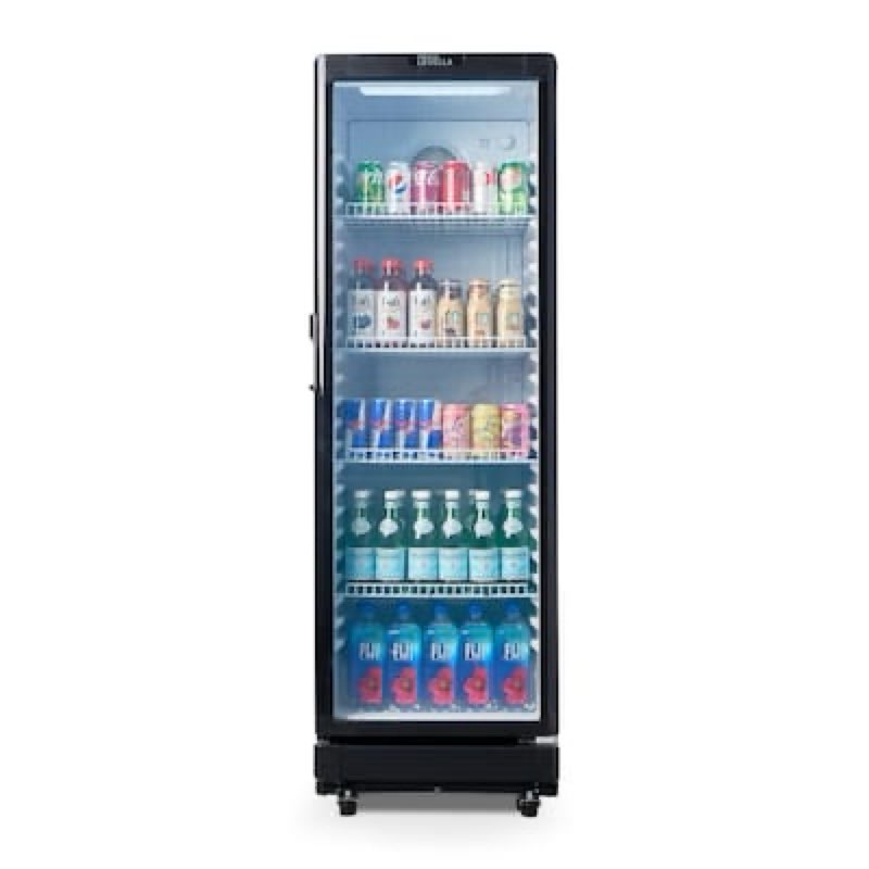 Premium Levella 8.5-cu ft Commercial Refrigerators 1 Glass -Door Merchandiser ( Black )