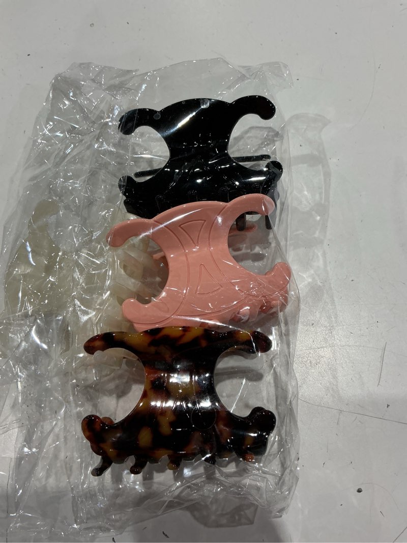 Condition photo showing Good Condition for premium durable acetate butterfly hair clips, 4 pack. medium size acetate hair claw clips with secure hold,perfect for updos(2.76 x 1.66 in)