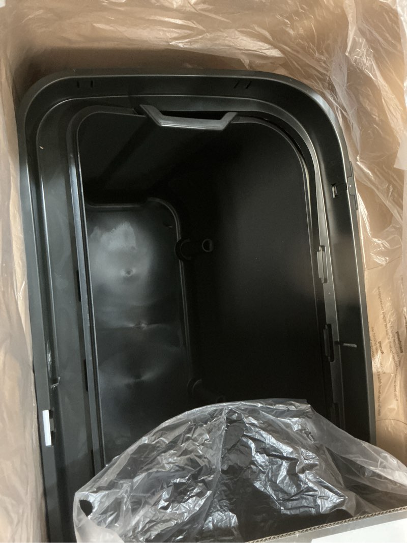 Condition photo showing As Is for Brabantia Bo Trash Can - 1 x 9.5 Gal Inner Bucket (White) Waste/Recycling Garbage Can, Removable Compartment + Free Bags