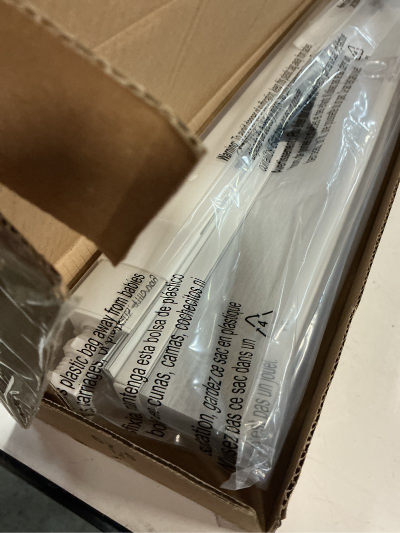 Condition photo showing New/Like New for LazBlinds No Tools No Drill Cordless Cellular Shades, Top Down Bottom Up (TDBU) Honeycomb Shades for Home, Blackout Light Blocking Thermal Insulation Blinds for Windows, 27" W x 64" H, White Blackout - White 27" W x 64" H