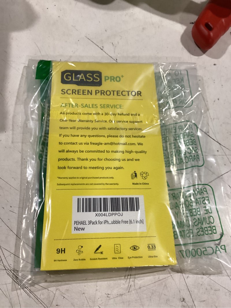Condition photo showing New/Like New for pehael 3 pack for iphone 17e/iphone 16e/iphone 14/iphone 13/iphone 13 pro privacy screen protector full coverage anti-spy tempered glass film 9h hardness easy installation bubble free [6.1 inch] iphone 17e/16e/14/13/13 pro