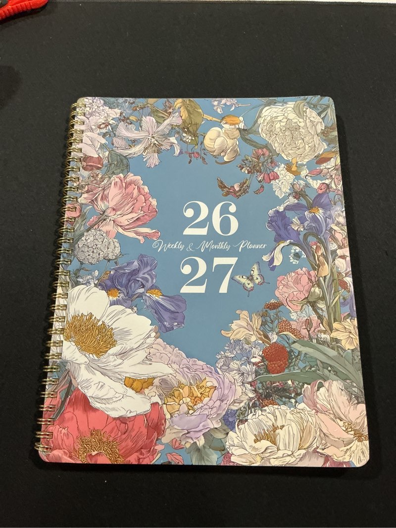 Condition photo showing Good Condition for Planner 2026-2027 - Academic Planner 2026-2027, July 2026 - June 2027 Planner Weekly and Monthly Academic Year Planner Calendar, 8.4" x 6.3"?Colorful Tabs, Elastic Closure, Back Pocket, Floral