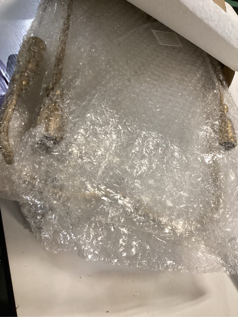 Condition photo showing Good Condition for Candelabra for 5 Taper Candles – Hand-Forged Candle Holder with Elegant Vintage Finish – Decorative Centerpiece for Dining Room, Living Room or Mantel Decor?Brass Color-Ball?