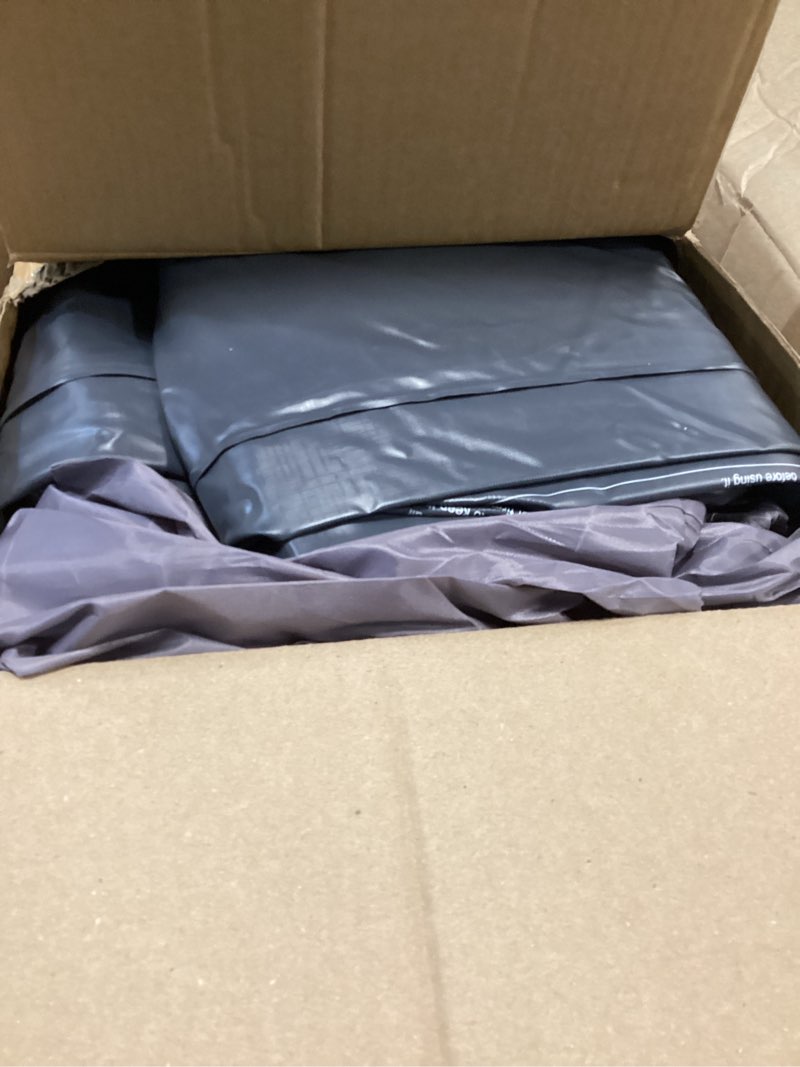 Condition photo showing As Is for InnoTruth Air Mattress Queen with Built in Pump, Inflatable Mattress Blow up Mattress, Family Choice Award Winner, 18" Colchones Inflables Foldable Air Bed for Guest & Home, Ideal for Camping, 650lbs 18" Height (Grey) Queen