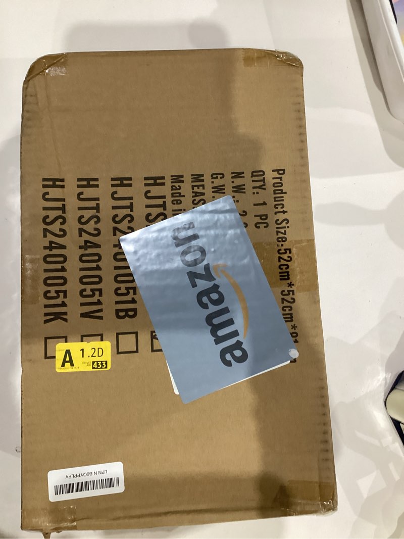 Condition photo showing New/Like New for LASZOLA 5 Tiered Folding Plant Stand Indoor for Multiple Large Planter, Tall Heavy Duty Adjustable Rack with Rust Proof Plastic Shelving, Sturdy Vertical Tree Organizer for Narrow Inside Floor, Black 5 Tier - Black