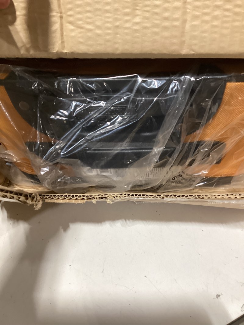Condition photo showing As Is for u.s. traveler rio lightweight softside rolling carry-on suitcase, 2-wheel single, orange orange 21"