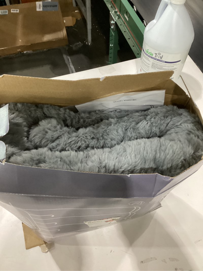 Condition photo showing Good Condition for Heated Blanket 50"x60" Electric Throw Blanket with 5 Heat Settings, 10H Auto-Off, Soft Wave Fleece for Couch, Bed & Office, ETL Certified Light Grey