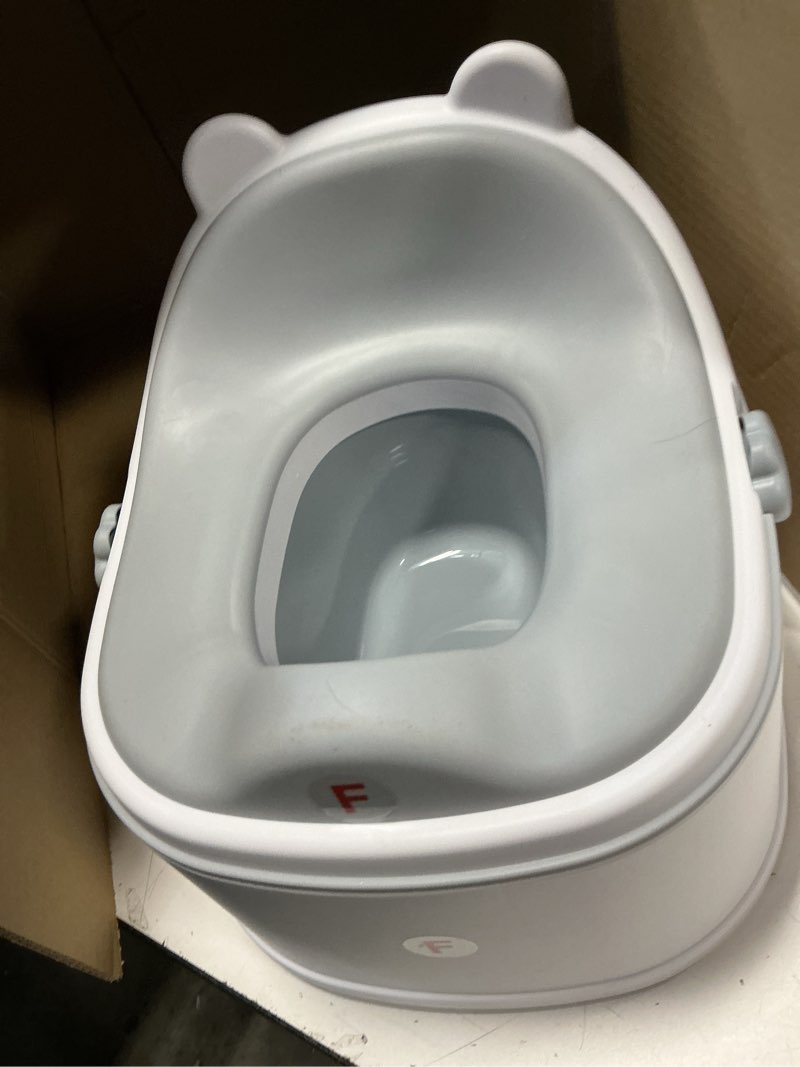 Condition photo showing Good Condition for 3-in-1 Potty Training Toilet, Portable Potty, Potty Training Seat and Toddler Step Stool, Easy Setup and Clean, Anti-Slip Toddler Potty Trainer for Boy Girl,Grey Baby Grey