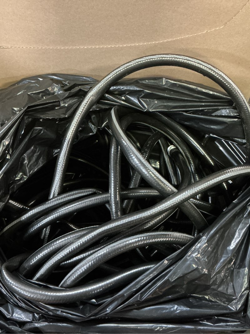 Condition photo showing As Is for neverkink teknor apex 5/8-in x 100-ft heavy -duty kink free vinyl gray coiled hose
