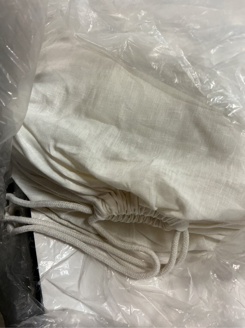 Condition photo showing New/Like New for european linen sheet set, queen, ivory