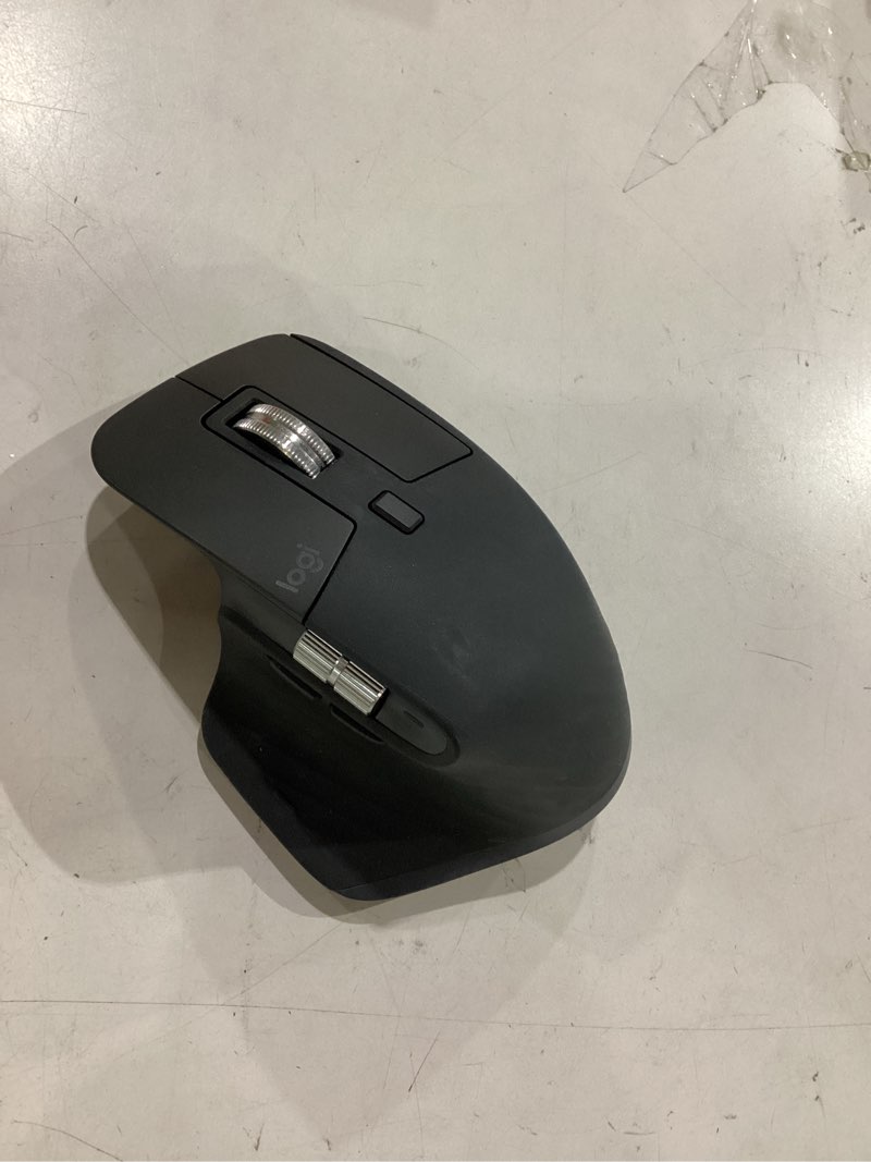 Condition photo showing Good Condition for logitech mx master 3s bluetooth edition wireless mouse, no usb receiver - ultra-fast scrolling, ergo, 8k dpi, track on glass, quiet clicks, works with apple mac, windows pc, linux, chrome - graphite graphite mouse
