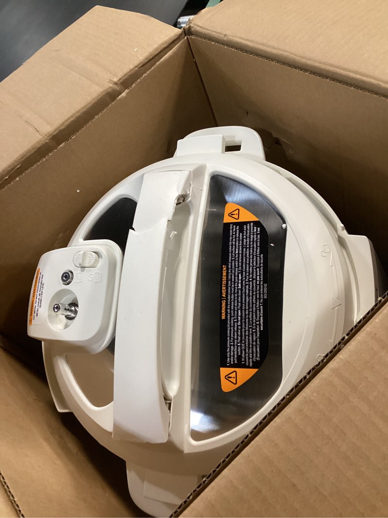 Condition photo showing As Is for Instant Pot 6QT RIO 7-in-1 Multi-Cooker, Pressure Cooker, Slow cook, Sauté, Steam, Rice Maker, Yogurt, & Warmer, Sea Salt, 6 Quarts Sea Salt 6 Quarts