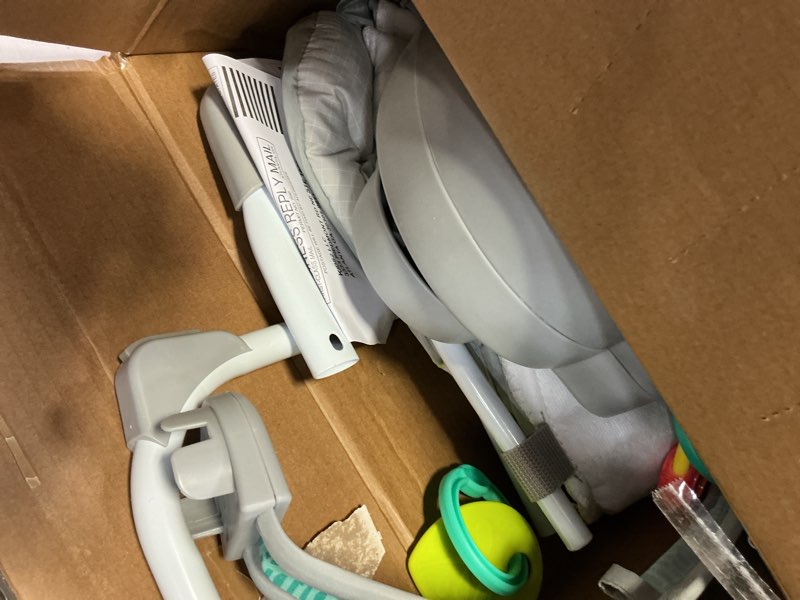 Condition photo showing As Is for Bright Starts Playful Paradise Portable Compact Automatic Baby Swing with Music, Unisex, Newborn +