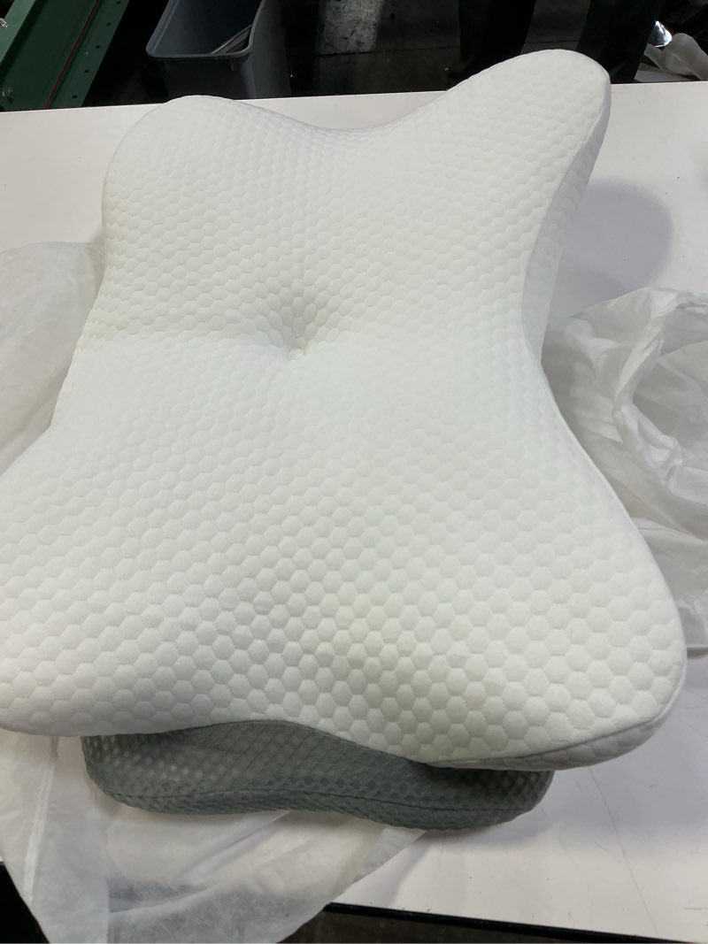 Condition photo showing As Is for  (Similar)Pillow Side Sleeper for Adults, Ergonomic Cervical Pillow,