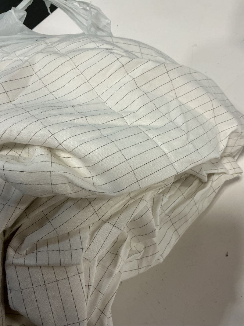 Condition photo showing As Is for Grounding Sheets, 10% Silver 90% Bamboo Viscose Cooling Sheets, Soft & Breathable Moisture-Wicking 16inch Deep Pocket Cooling Sheets for Hot Sleepers, Grounded with Grounding Cord - White, King King White