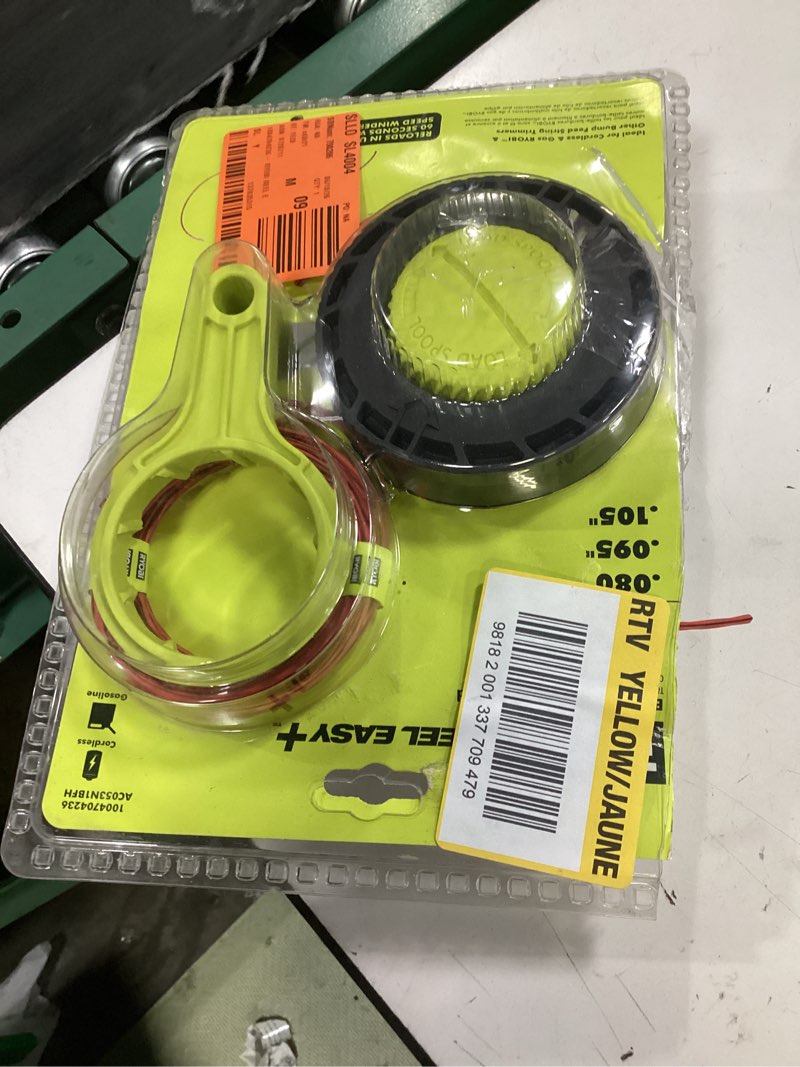 Condition photo showing As Is for ryobi reel easy+ bump feed string head with speed winder