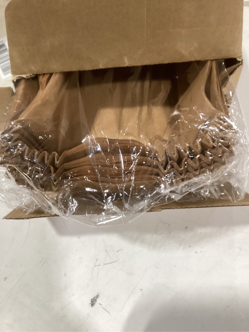 Condition photo showing Good Condition for 100 pcs loaf pan liners for baking bread 9 x 5 inch parchment paper breads pan non-stick formed disposable loaf liners for baking cakes, banana breads, brown