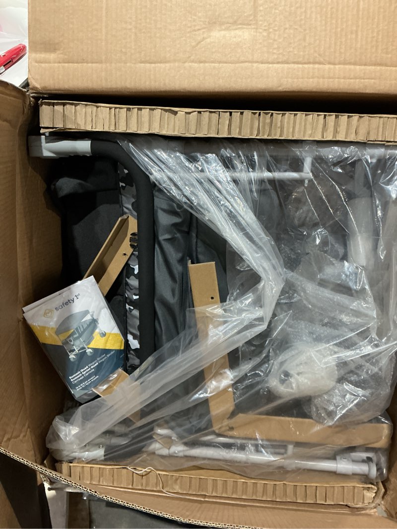 Condition photo showing As Is for safety 1st summit sprint quad wagon stroller 4 passenger, charcoal camo, toddler, unisex