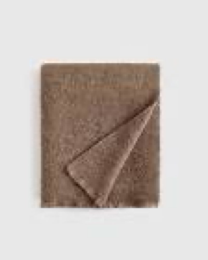 quince alpaca boucle throw, 50x70, cocoa