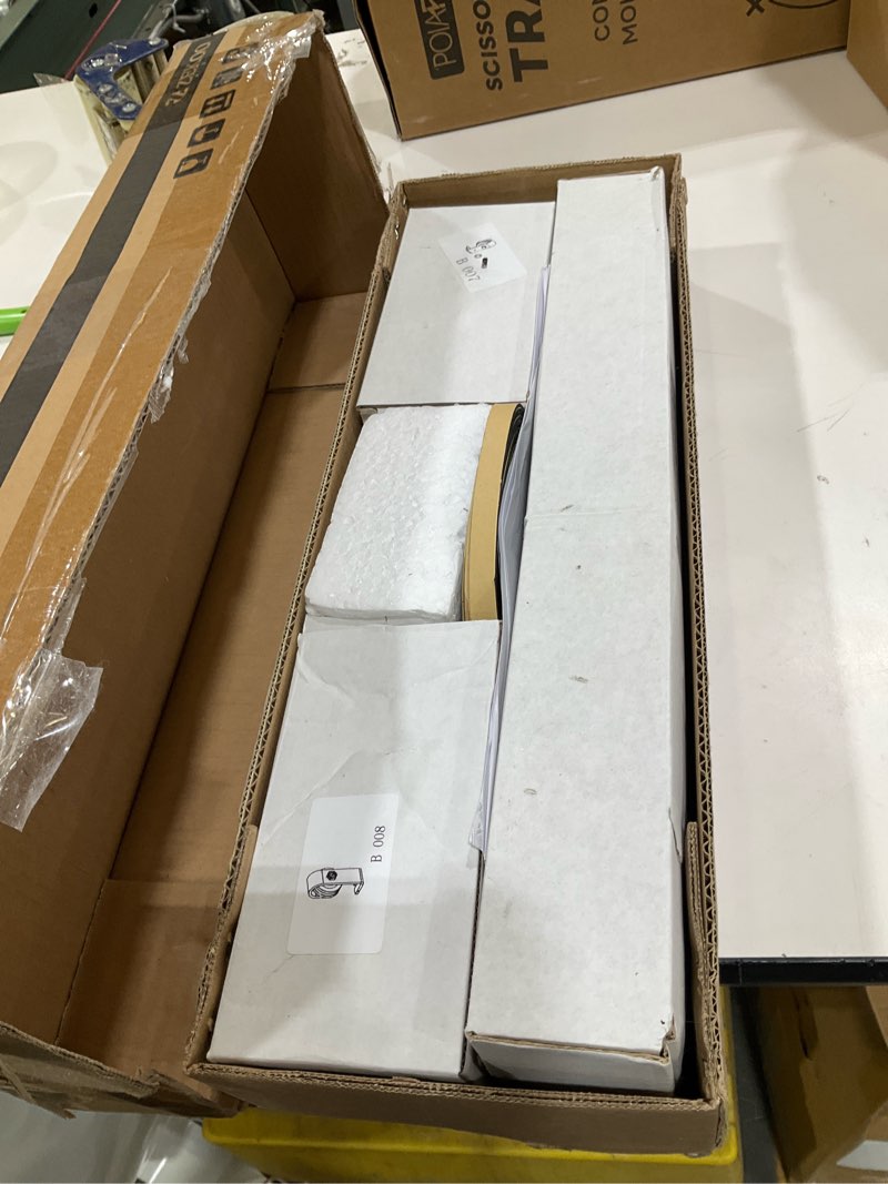 Condition photo showing Good Condition for zekoo bifold barn door hardware: 36 inch bi folding door hardware kits for 32" closet doors - easy assembly smoothly quietly bifold doors track kit - j shape top mount roller - bi fold hardware only 36" track for two 16" door panels (hardware only) j shap