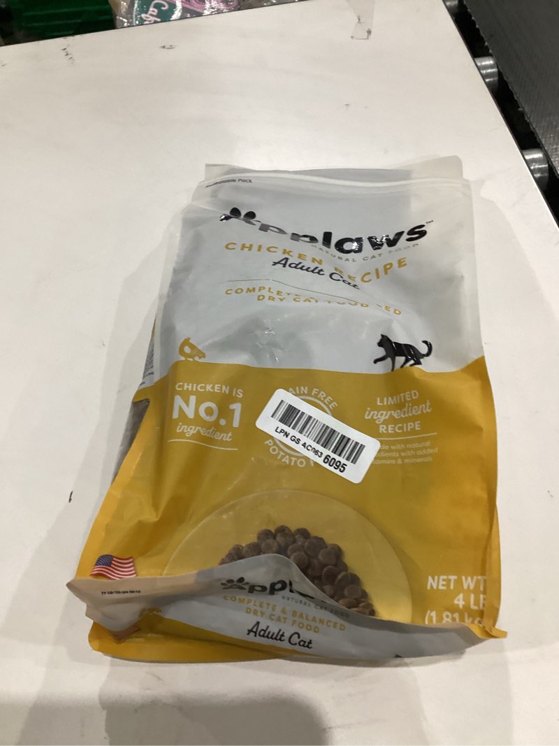 Condition photo showing New/Like New for Applaws Complete Dry Cat Food, Grain-Free, Limited and Natural Ingredients, Added Vitamins & Minerals, High Protein, Supports Digestion, Chicken Recipe (4 Pound Bag) Chicken 4 Pound (Pack of 1)