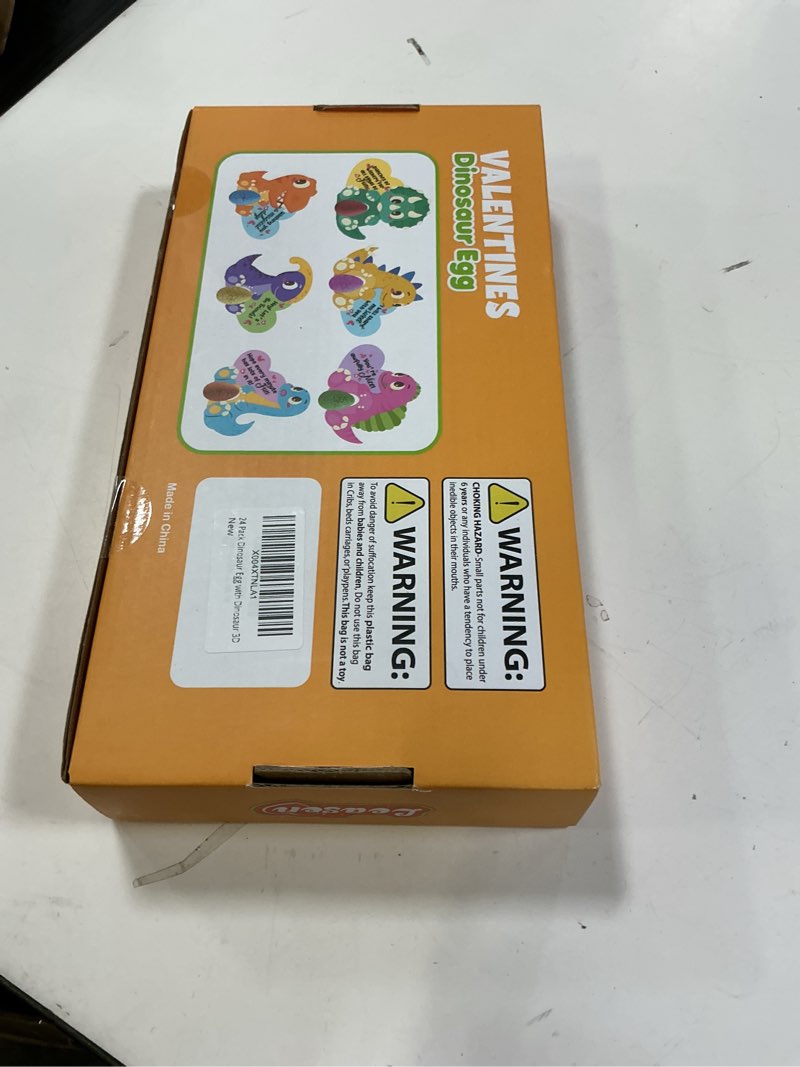 Condition photo showing New/Like New for LEASEN 24 Pack Valentines Day Gifts for Kids, Dinosaur Egg with Dinosaur 3D Greeting Cards for Kids, Valentine's Day School Party Favor Prize, Classroom Exchange Gift Set Dinosaur Eggs