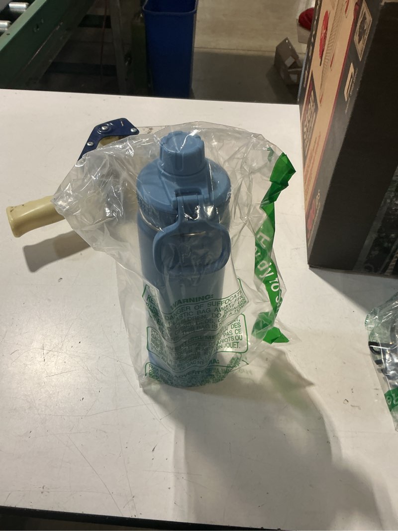 Condition photo showing Good Condition for takeya actives stainless steel water bottle, insulated spout lid, keeps drinks cold 24 hrs, leakproof, durable, dishwasher safe, ideal for gym, travel, fits most cup holders, 22 oz/bluestone 22 ounces bluestone
