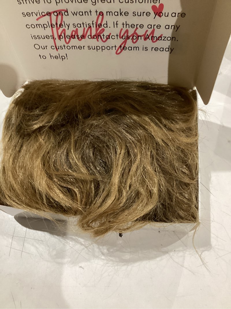 Condition photo showing As Is for 80s Women Rock Diva Costume Wig with Necklace and Earring for Women Big Hair Blonde 70s 80s Rocker Mullet Wigs Glam Punk Rock Rockstar Cosplay Wig for Halloween Party (Blonde)