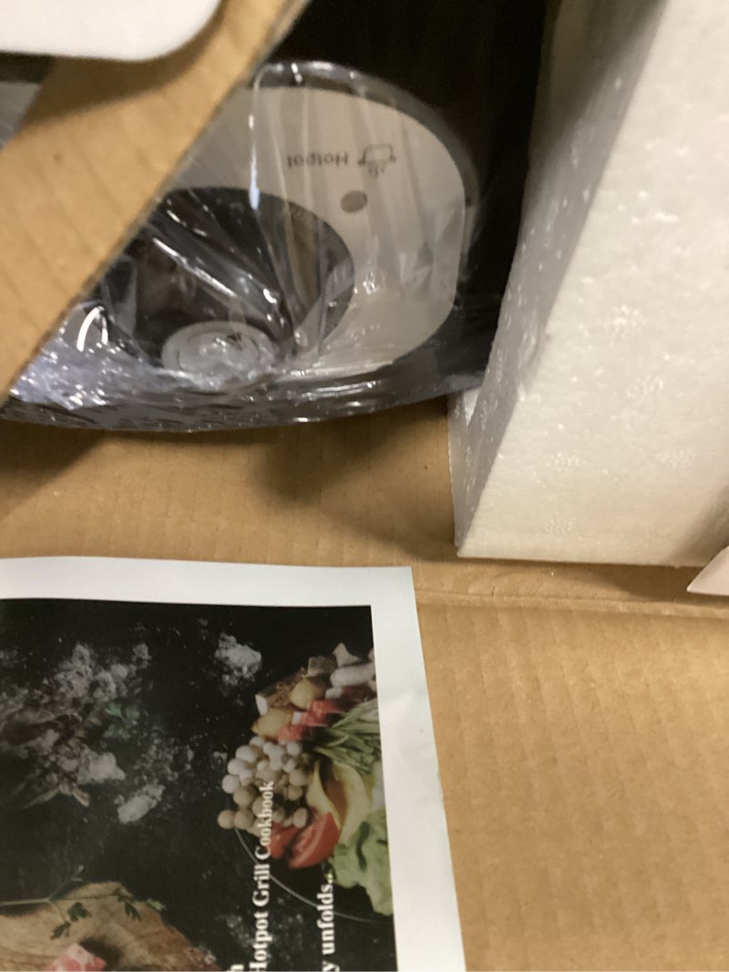 Condition photo showing Good Condition for Food Party Hot Pot with Grill 2 in 1 Electric Smokeless Grill and Hotpot Pot Combo Korean BBQ Grill 110V 1700W hotpot grill 1.0