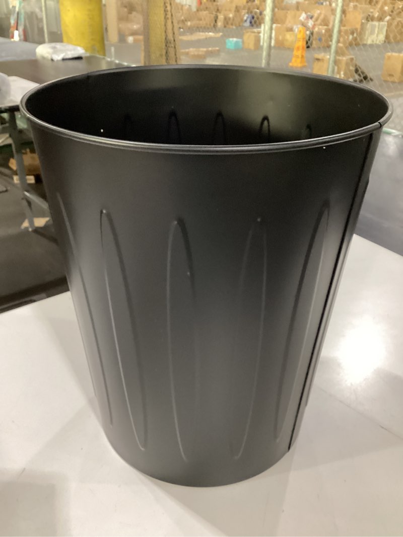 Condition photo showing New/Like New for genuine joe - gjo58897 steel 6 gallon fire-safe trash can 6 count