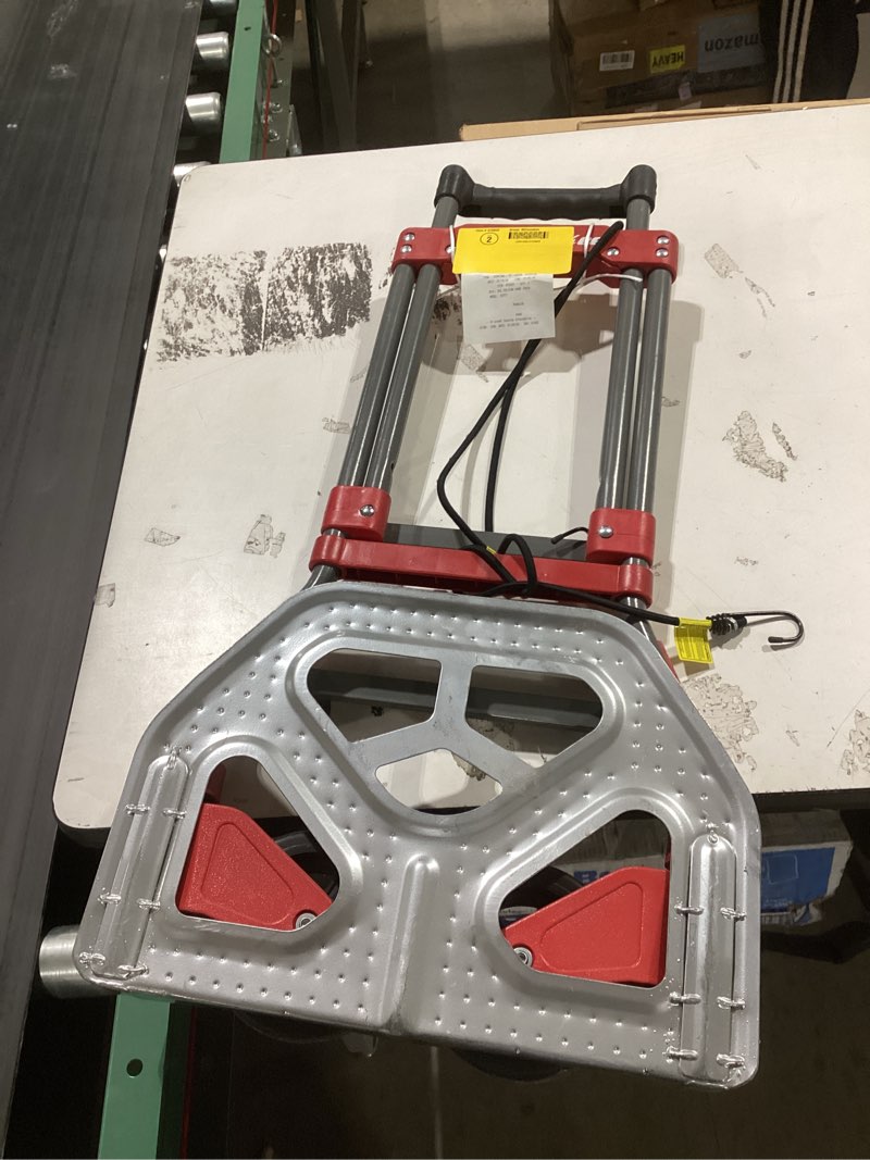 Condition photo showing Good Condition for Milwaukee 150-lb Capacity 2 -Wheel Red Steel Folding hand truck