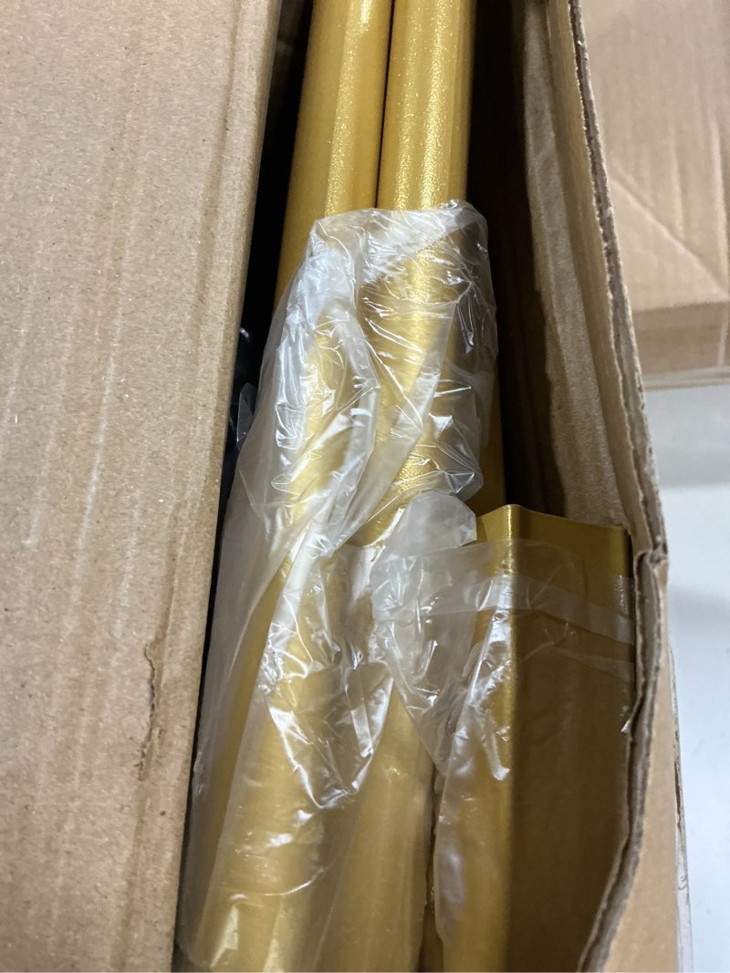 Condition photo showing Good Condition for jiuyotree metal 43.3 inches garment rack with bottom shelf clothing rack for hanging clothes coats skirts shirts sweaters gold gold 43.3"w x 15.75"d x 61"h without wheels