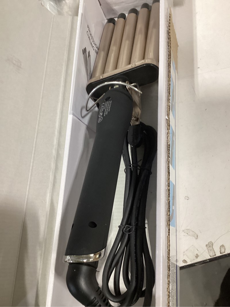 Condition photo showing Good Condition for 5 Barrel Curling Iron Wand 0.6 Inch Hair Crimper Waver Portable Two Temperature Setting Ceramic Hair Curler Curling Iron