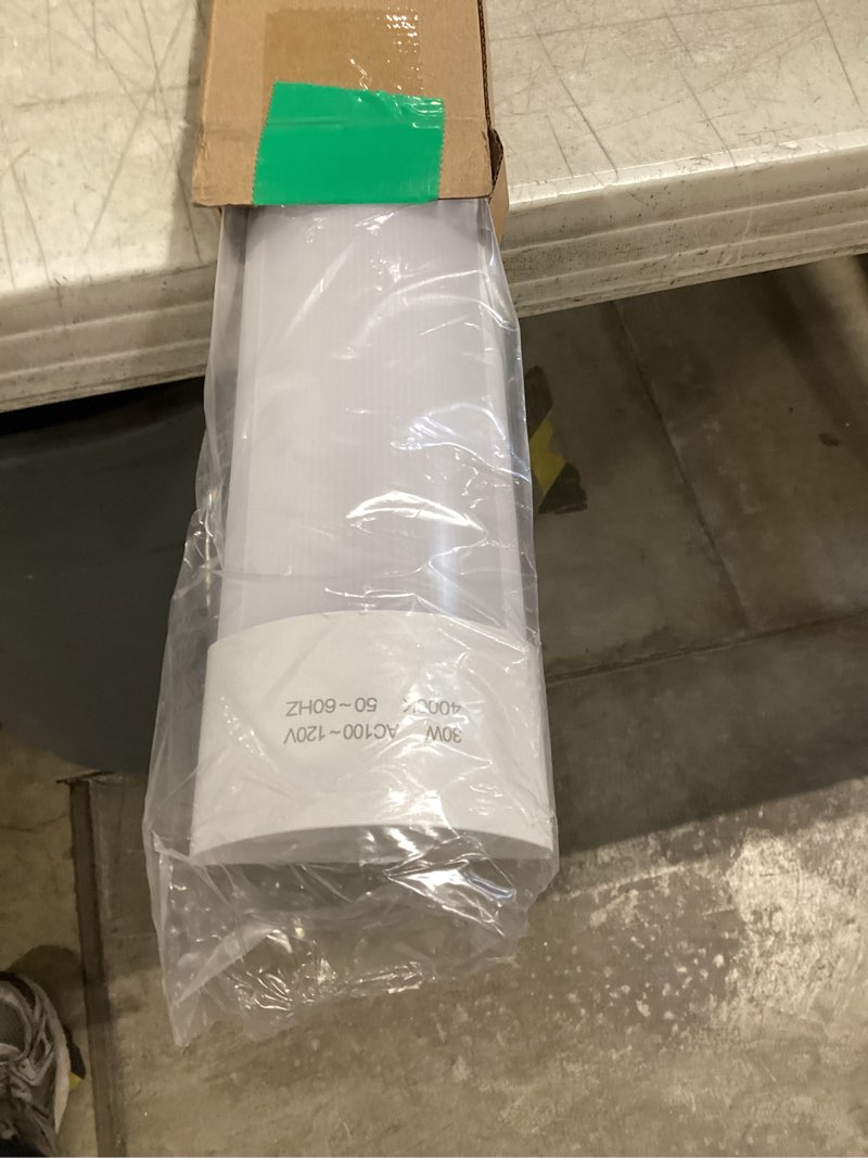 Condition photo showing Good Condition for 1 packs 3ft led batten light, slim ceiling surface mounted light, 30w, 4000k, ip20, led ceiling lamp for garage, shop, hallway, office, market plastic 1 pcs