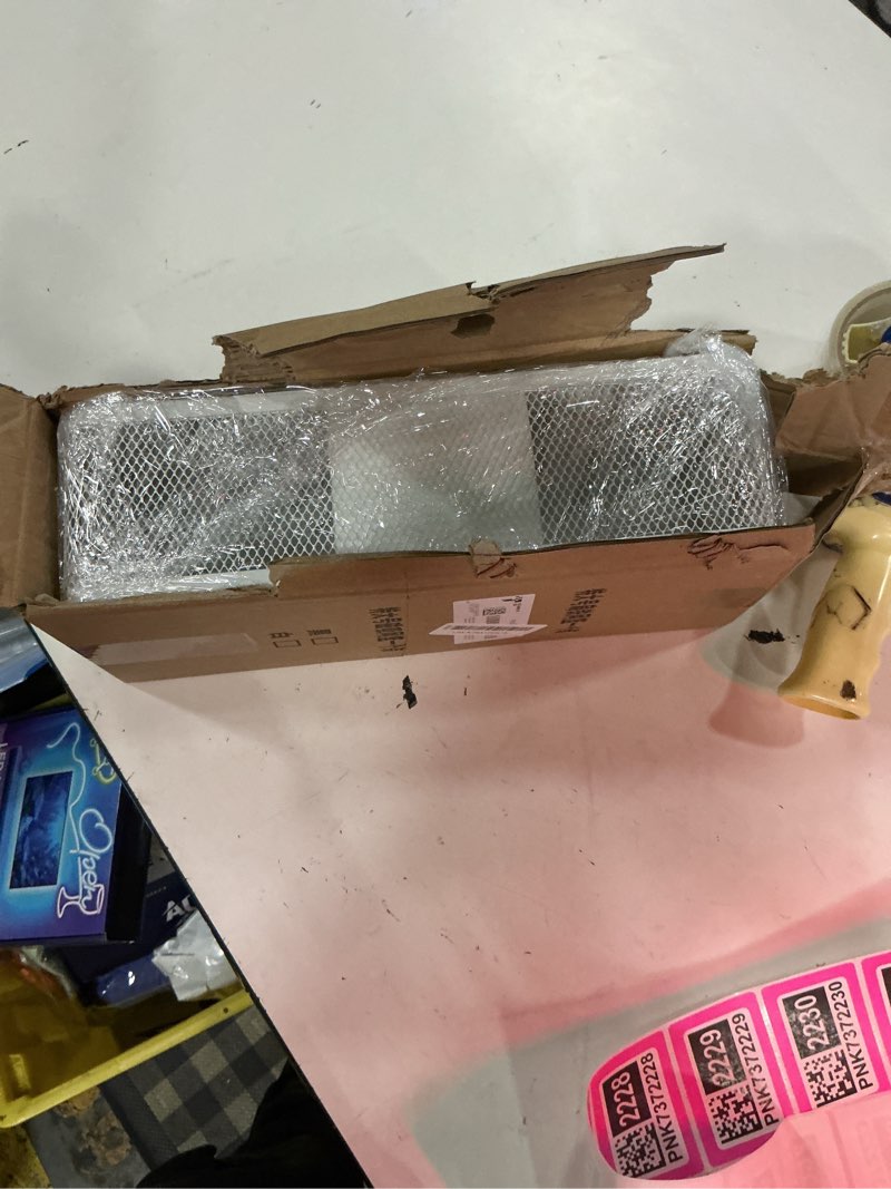 Condition photo showing New/Like New for bedside caddy shelf for bunk bed, office cubicle walls, crib rails, dorm bed college dorm room essentials bed shelf for cell phone headphone magazine snacks(white, l13.78in*w5.12in*h3.94in) white l13.78in*w5.12in*h3.94in