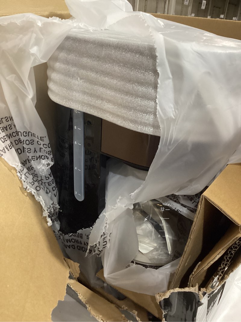 Condition photo showing As Is for cuisinart 12 cup coffeemaker , stainless steel black