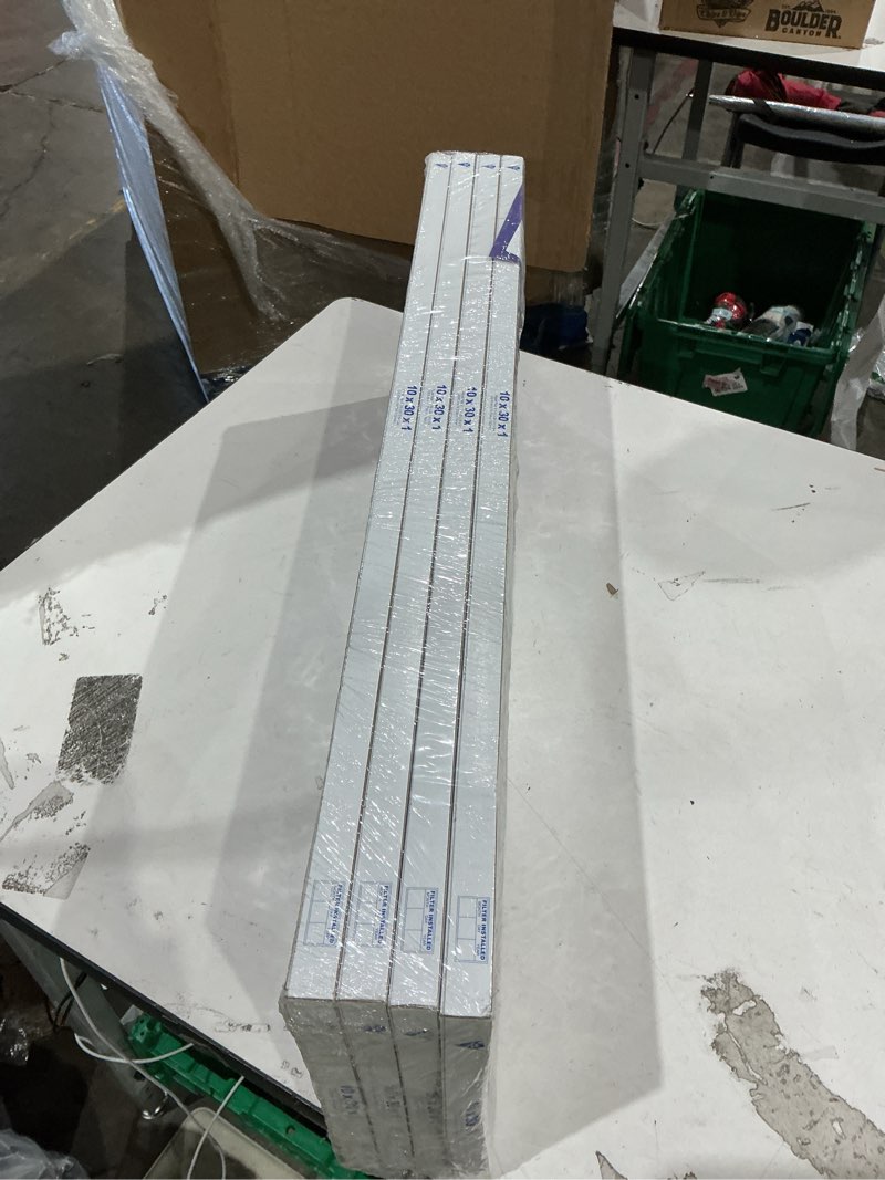 Condition photo showing Good Condition for bnx trufilter 10x30x1 air filter merv 8 (4-pack) - made in usa – dust & pet defense electrostatic pleated air conditioner hvac ac furnace filters for dust, pet, mold, pollen mpr 600 – 700 & fpr 5 merv 8 10x30x1 4-pack