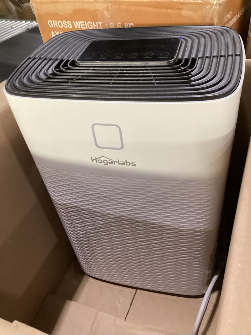 Condition photo showing Good Condition for 50 Pint Dehumidifiers for Basement with Continuous Dehumidify, Home Dehumidifier with Digital Control Panel and Drain Hose for Basements, Bedroom, Bathroom.