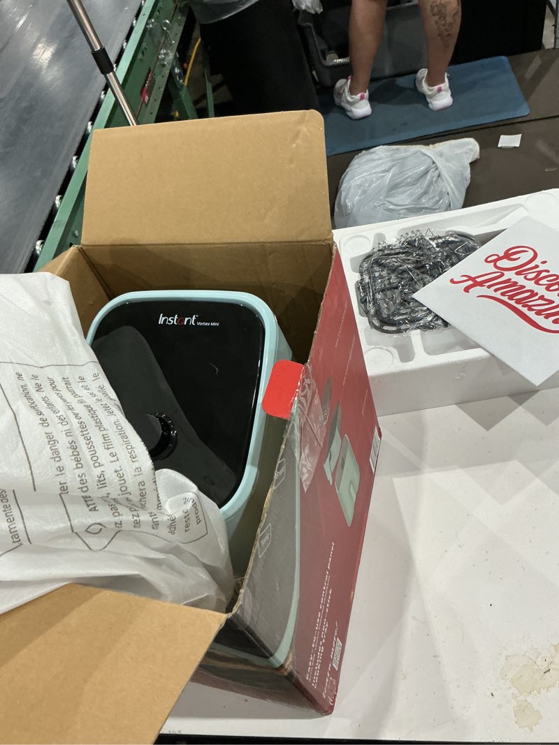 Condition photo showing Good Condition for instant pot vortex 2qt mini air fryer,small air fryer that crisps,reheats, bakes,roasts for quick easy meals,includes over 100 in-app recipes, is dishwasher-safe, from the makers of instant pot, aqua