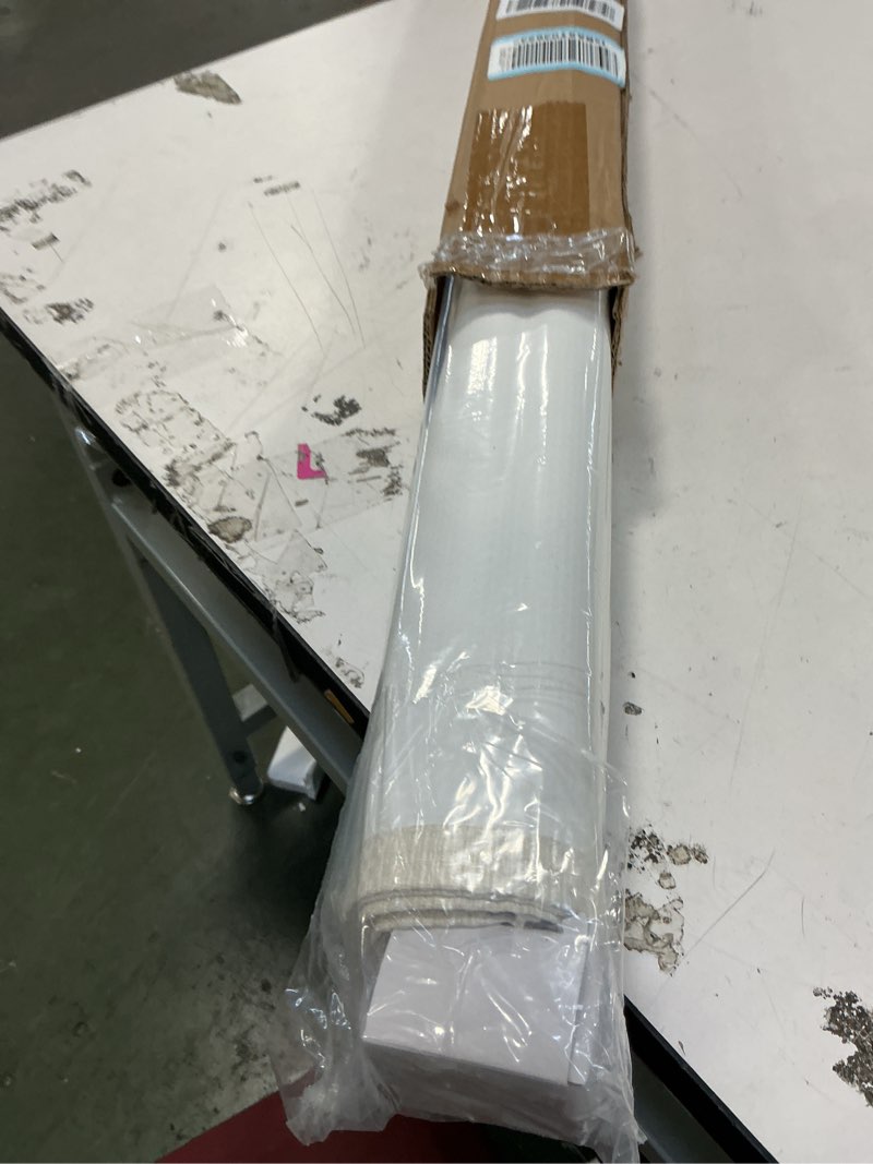 Madison Park Galen Cordless Roman Shade, 29"W x 64"H, Sheen Ivory – Room Darkening, Thermal Insulate